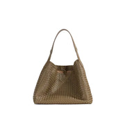 Marlow & Co. Handwoven Trapeze Tote in olive