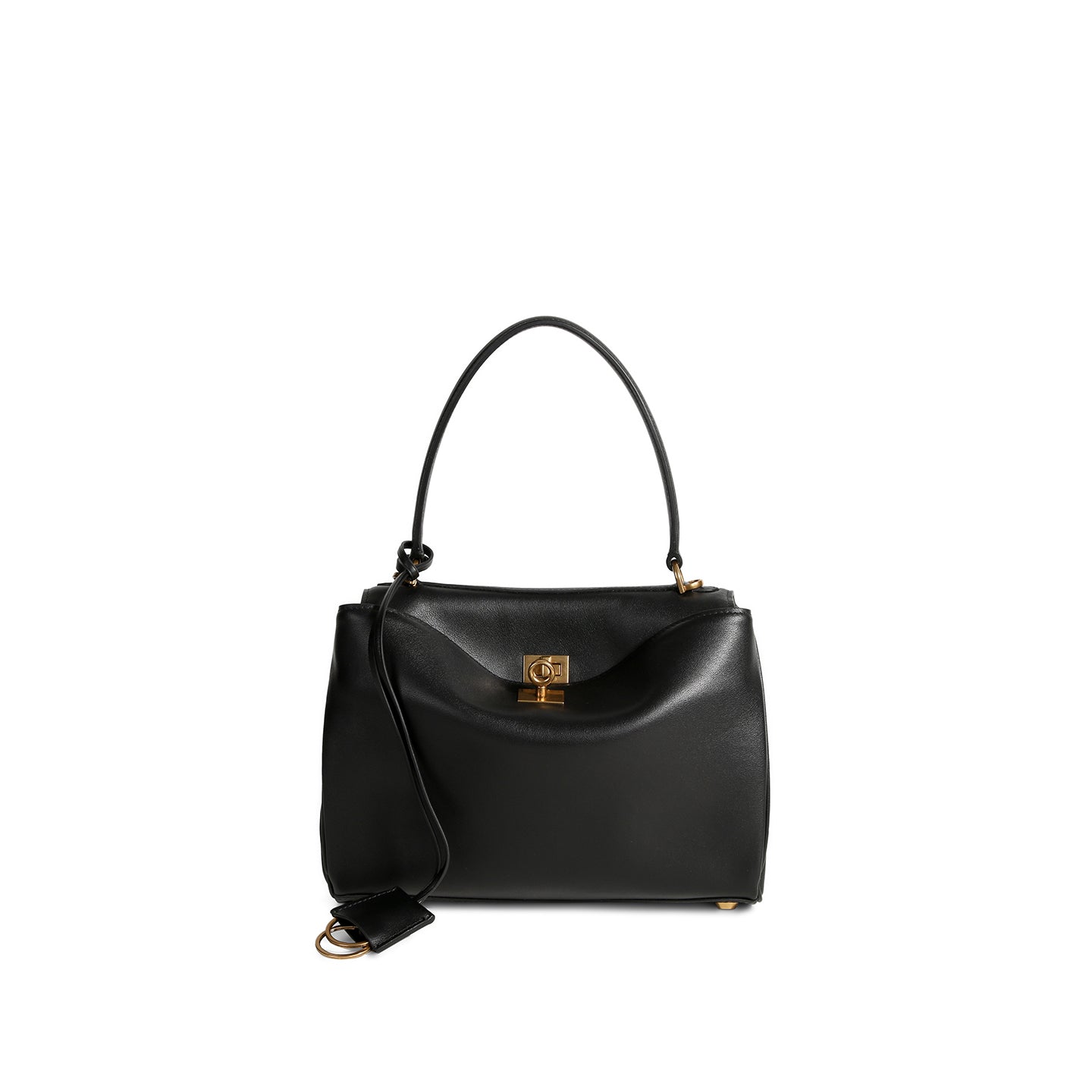Marlow & Co. Ledger Satchel in black