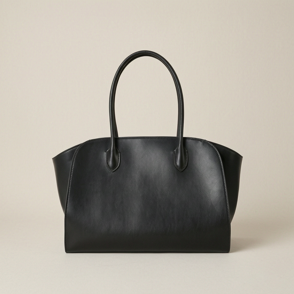 Marlow & Co. Structured Boat Tote in black