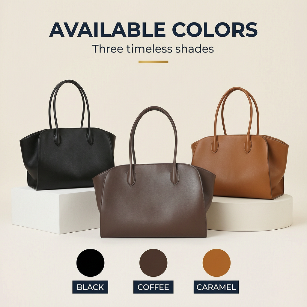 Structured Boat Tote available colors