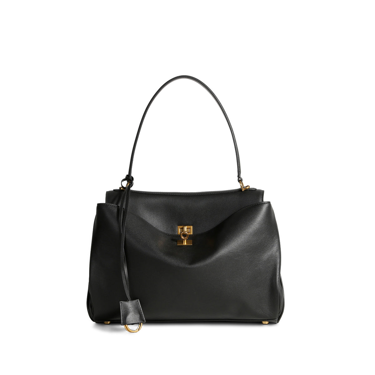 Marlow & Co. Turnlock Shoulder Bag in black