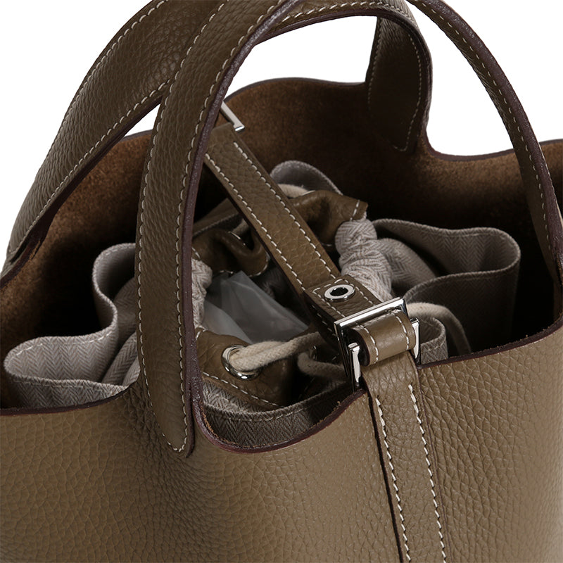 Interior view of the Woven Picotin Tote