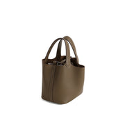 Marlow & Co. Woven Picotin Tote in olive